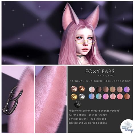 Second Life Marketplace Teabunny Foxy Ears