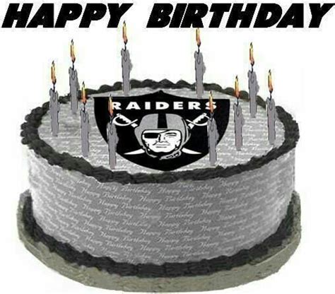 Raiderette Raider Nation Raiders Happy Birthday Cute Happy Birthday