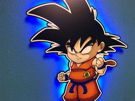 Custom Dragon Ball Z Nameplate Uv Printed Wall Art Great Etsy