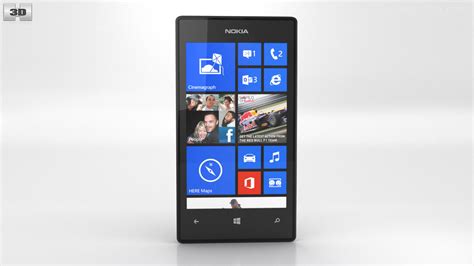Nokia Lumia 520 Black 360도 3d 모델 Hum3d