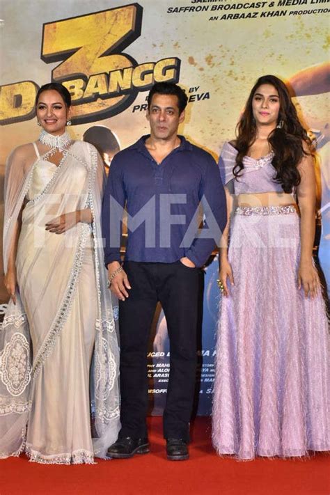Salman Khan Sonakshi Sinha Saiee Manjrekar Launch Dabangg 3s Trailer