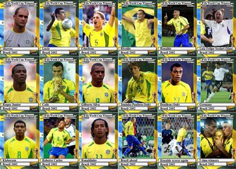 Brazil Last World Cup Winners 2002 Squad Total Football