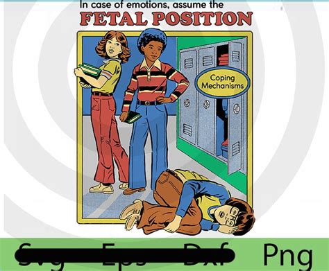 Assume The Fetal Position Halloween Retro Comedy Png