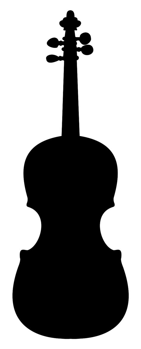 Violin Vector Silhouette Public Domain Vectors
