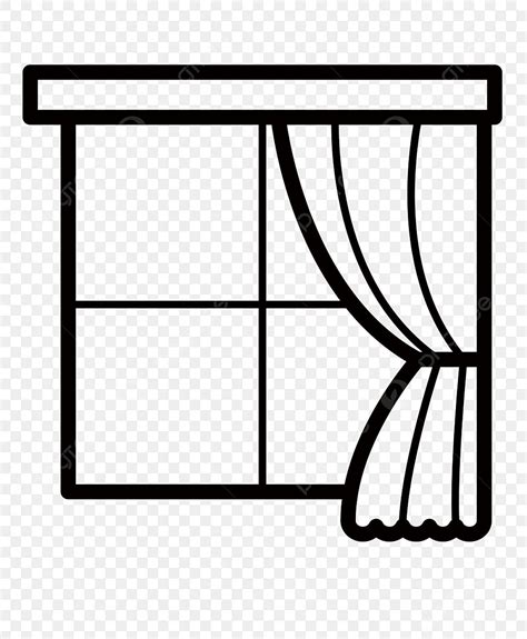 Window Drawing Clipart Vector Black Line Drawing Window Icon Wing