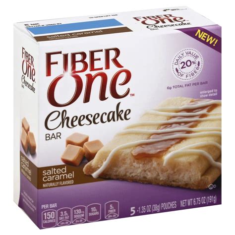 fiber one salted caramel cheesecake bars shop granola and snack bars at h e b