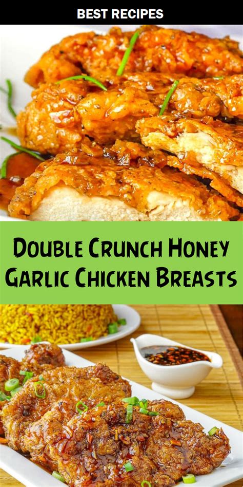 Double Crunch Honey Garlic Chicken Breasts Delicious Healthy Recipes
