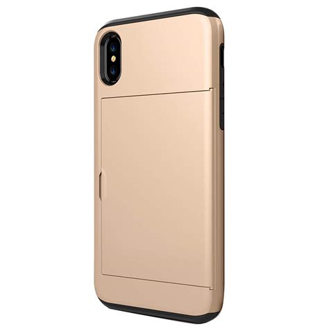 Wallet Case For Iphone Xs Max Slim Impact Resistant Hybrid