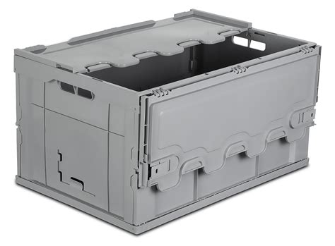 Collapsible Utility Distribution Container With Attached Lid L Liter