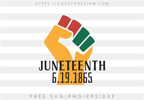 Free Juneteenth SVG, PNG, EPS & DXF by Caluya Design