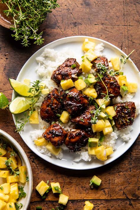 30 Minute Pineapple Chicken With Coconut Rice Yummy Recipe