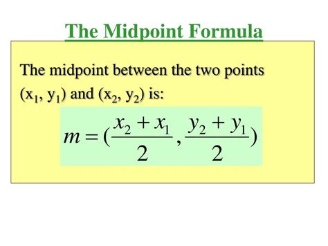 Ppt The Midpoint Formula Powerpoint Presentation Free Download Id