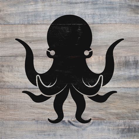 Octopus Stencil Reusable Diy Craft Stencils Of An Octopus Etsy