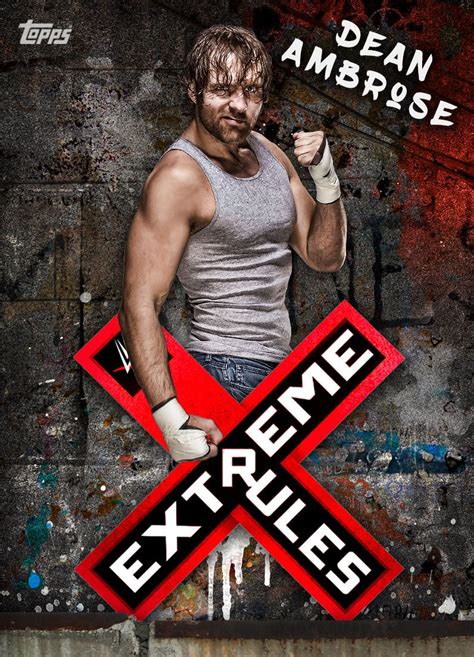 Wwe Slam Extreme Rules Dean Ambrose Topps Card Wwe