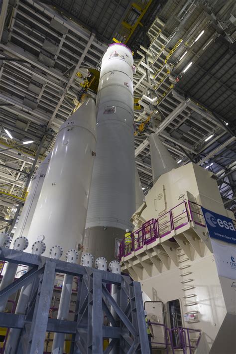 Esa Ariane 6 Central Core Transferred To Mobile Gantry