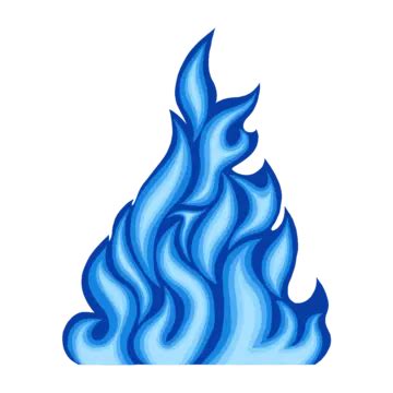 Burning Blue Fire Flame Vector Clipart Fire Flame Clipart Flame