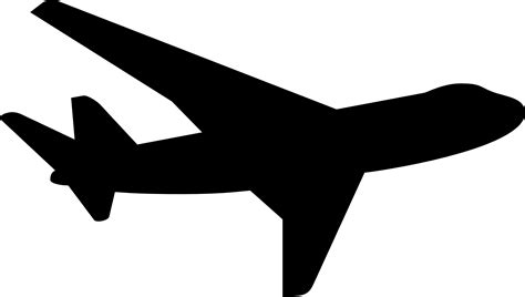 Airplane Silhouette Aircraft Clip Art Plane Png Download 19201086