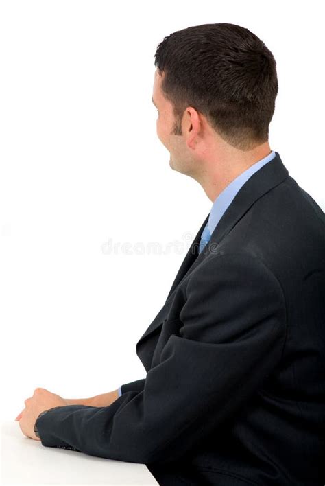 Business Man Facing Backwards Stock Image Image Of Body Attractive