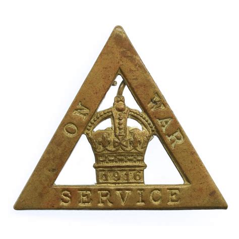 Ww1 1916 On War Service Lapel Badge