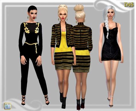 Fallen Jumpsuit Dress Jacket And Skirt At Dreaming 4 Sims Sims 4