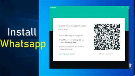 How To Use Whatsapp On Windows 1087 Youtube