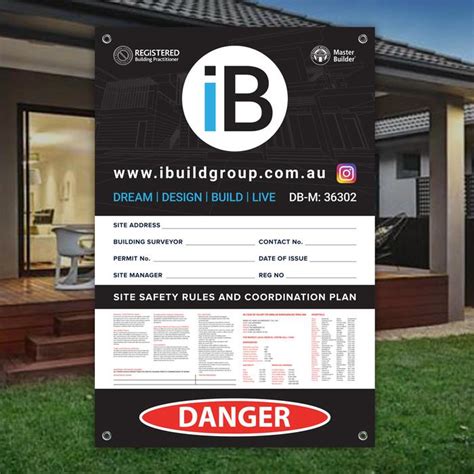 Site Safety Corflute Signs Construction Site Signage — Tradie Packs
