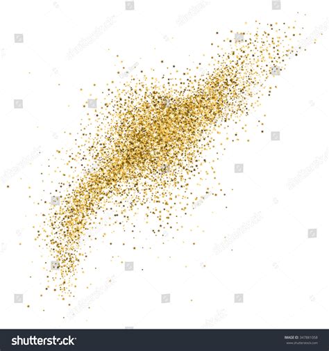 Abstract Gold Glitter Splatter Background Card Stock Vector 347881058