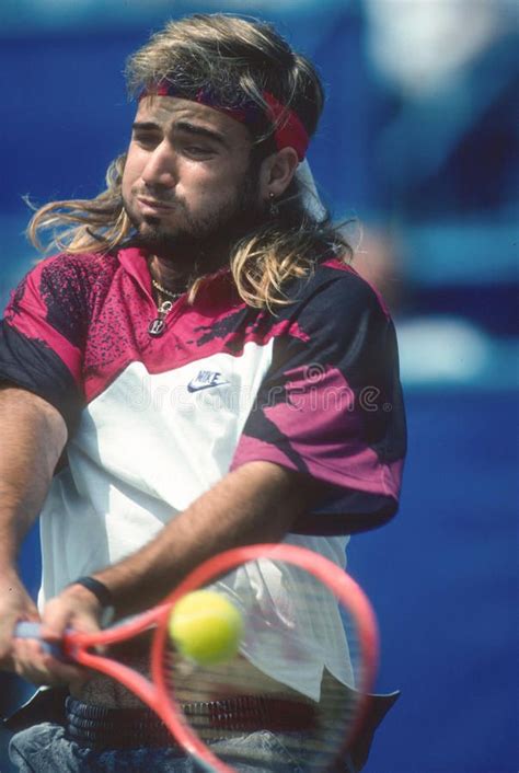 Andre Agassi Tennis Superstar Andre Agassi Image Taken From Color