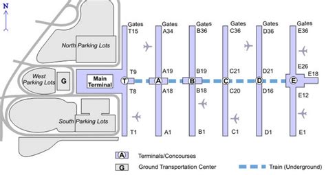 Atlanta Airport Gate Map Delta Atlanta Airport Main Terminal Map