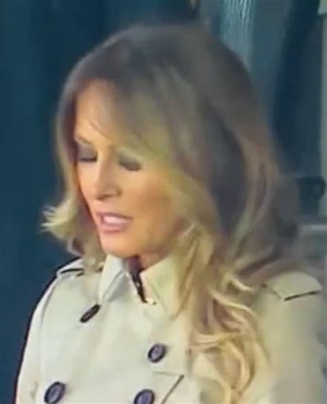 Melania Trump Is Caught Scowling As She Stands Next To Donald Daily