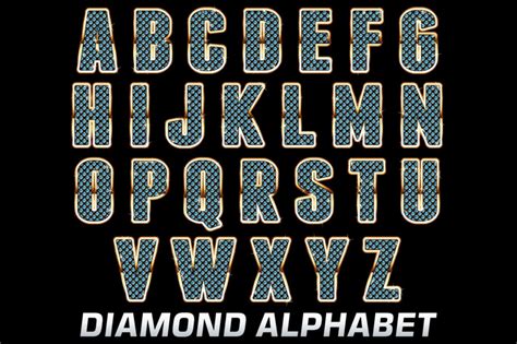 Diamond Vector Alphabet Diamonds Letters Png Jewelry Invent Actions