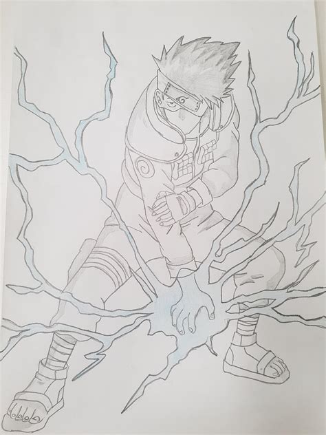 An Old Kakashi Sketch I Did Naruto