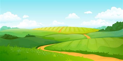 Grassland Cartoon Background
