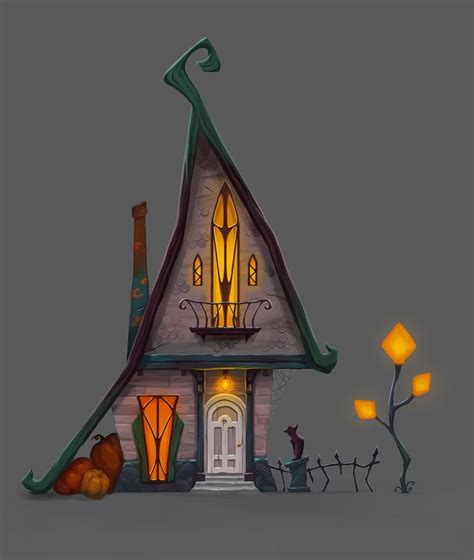 Artstation Witchs House Kristy Che House Illustration Fantasy
