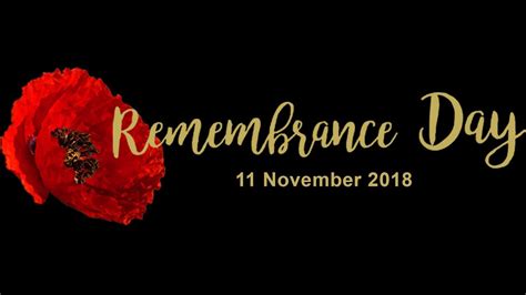 Remembrance Day Message Youtube