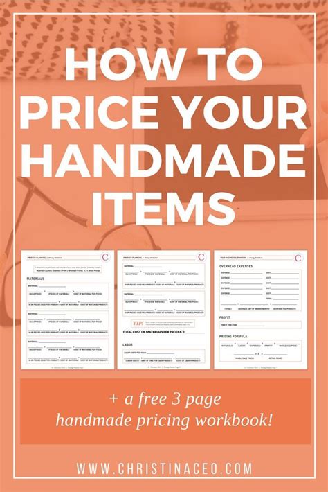 How To Price Your Handmade Items Things To Sell Craft Business
