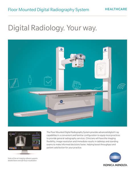Floor Mounted Digital Radiography System Konica Minolta Healthcare