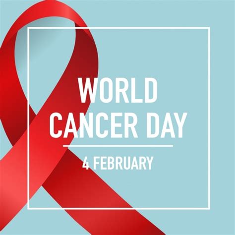 Free Vector World Cancer Day Background