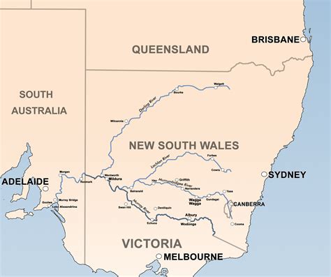 Major Australian Rivers Map Images And Pictures Becuo