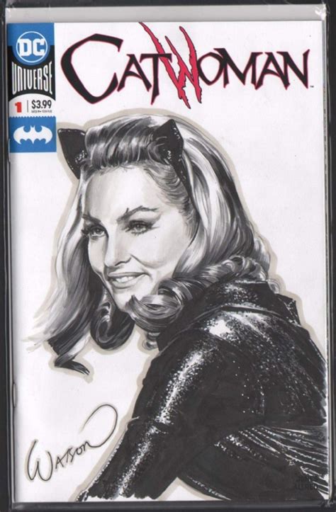 Catwoman Julie Newmar In Chris Klamer S John Watson Comic Art