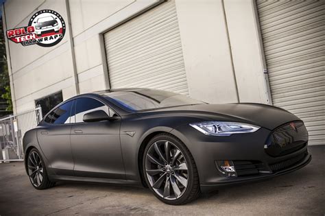 Tesla Model S Matte Black Full Body Including Whole Body Chrome