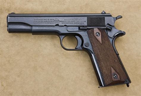 Model 1911 45 Acp Caliber Semiautomatic Pistol By Remington Umc