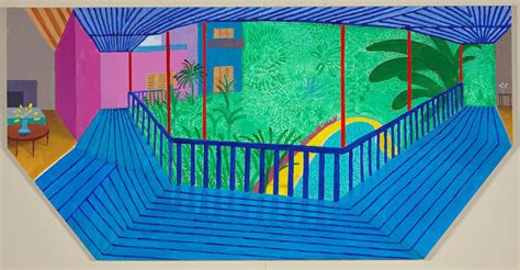 Hockney completed the painting in 2017 and it is seen as one of his more famous modern works. David Hockney's Improbable Inspirations