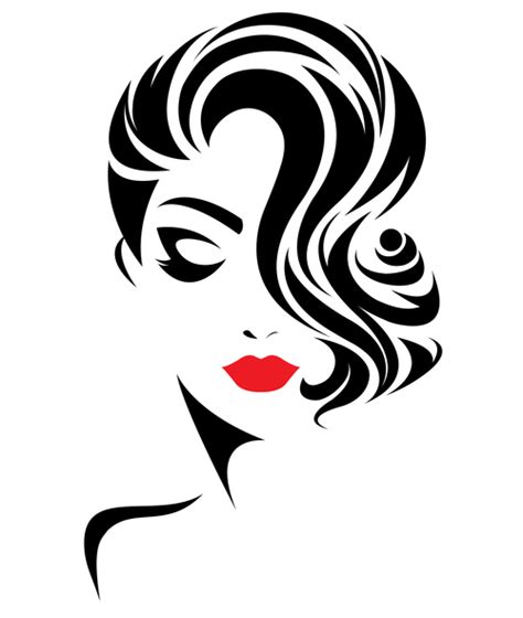 Silhouette Woman Fashion Hairstyle Vector Free Download
