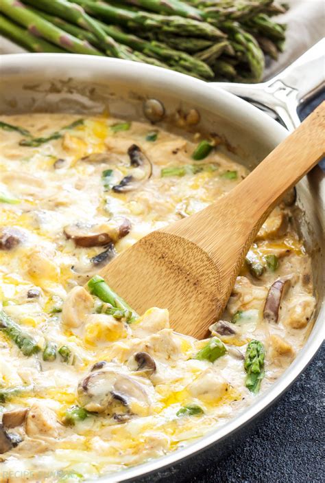 Cut up chicken, salt, white rice, onions, peas, limes, water and 4 more. One Pot Creamy Chicken and Asparagus Casserole - Recipe Runner