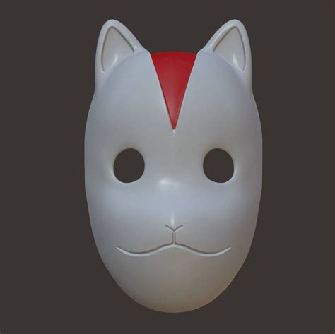 Itachi Inspired Anbu Kitsune Mask Stl 3d Printable Model Etsy