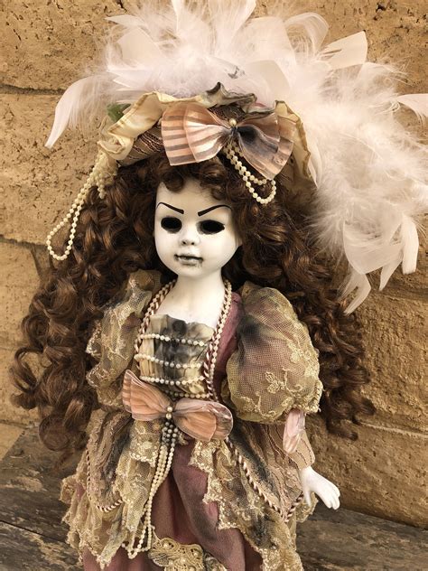 Fancy Victorian Lady Art Doll Ooak Doll Halloween Horror Doll Creepy Doll Gothic