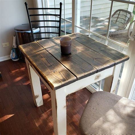Rustic Farmhouse Table Small Kitchen Dining Farm House Etsy Rustic
