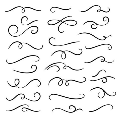 58726 Calligraphy Swirls Illustrations Royalty Free Vector Graphics