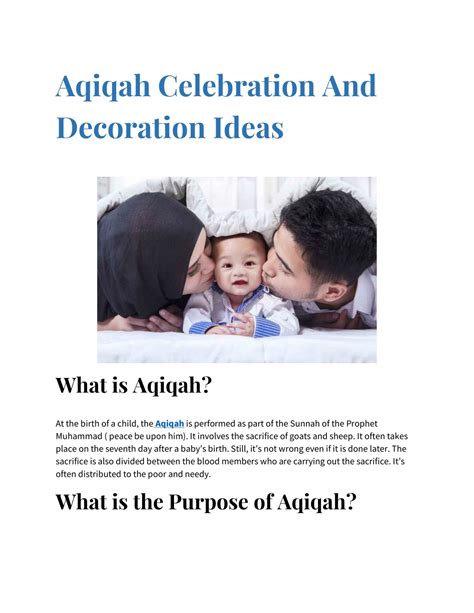 Ppt Aqiqah Celebration And Decoration Ideas Powerpoint Presentation